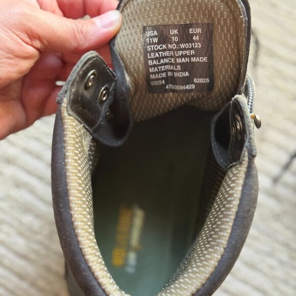 Wolverine Boots Men's Size 11 Black DuraShocks SR Direct-Attach Lined 6" Work - Picture 4 of 12